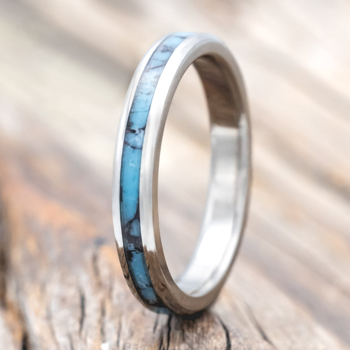 Turquoise & Black Matrix TruStone Inlay
