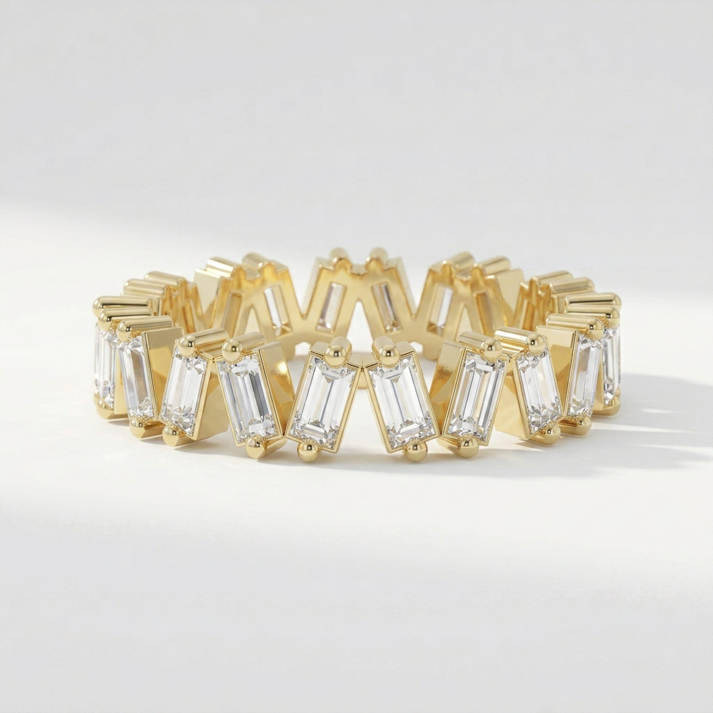 The Zigzag Baguette Eternity Band | 1.50 CTW | Lab-Grown Diamond