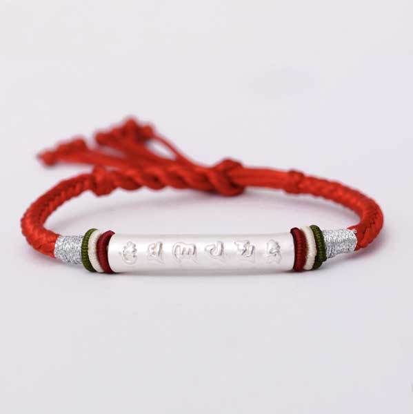 Lucky Red String Bracelet Mantra