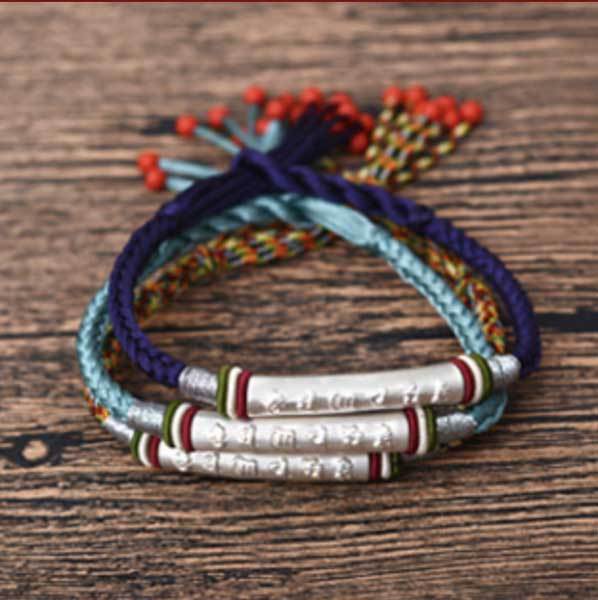 Lucky Red String Bracelet Mantra