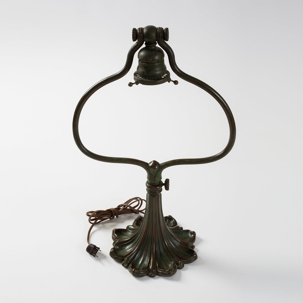 Tiffany Studios New York "Damascene Harp" Desk Lamp
