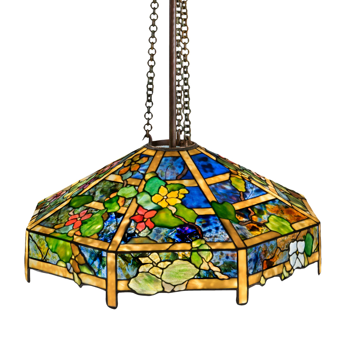 Tiffany Studios New York "Nasturtium" Chandelier