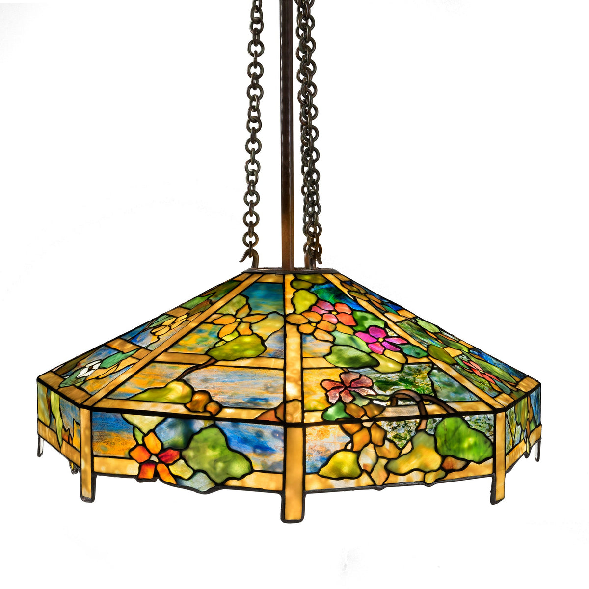 Tiffany Studios New York "Nasturtium" Chandelier