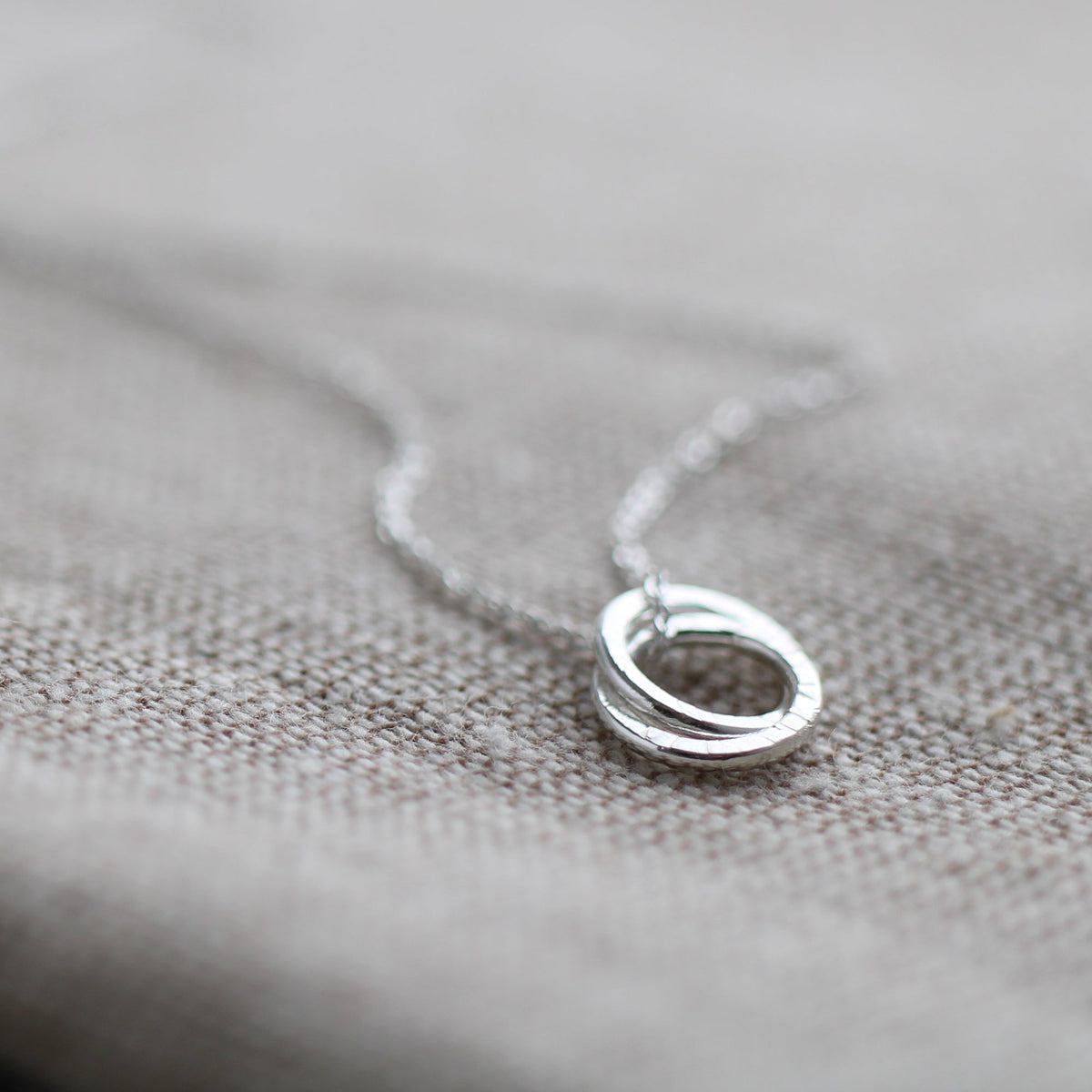 Silver Tiny Links Necklace