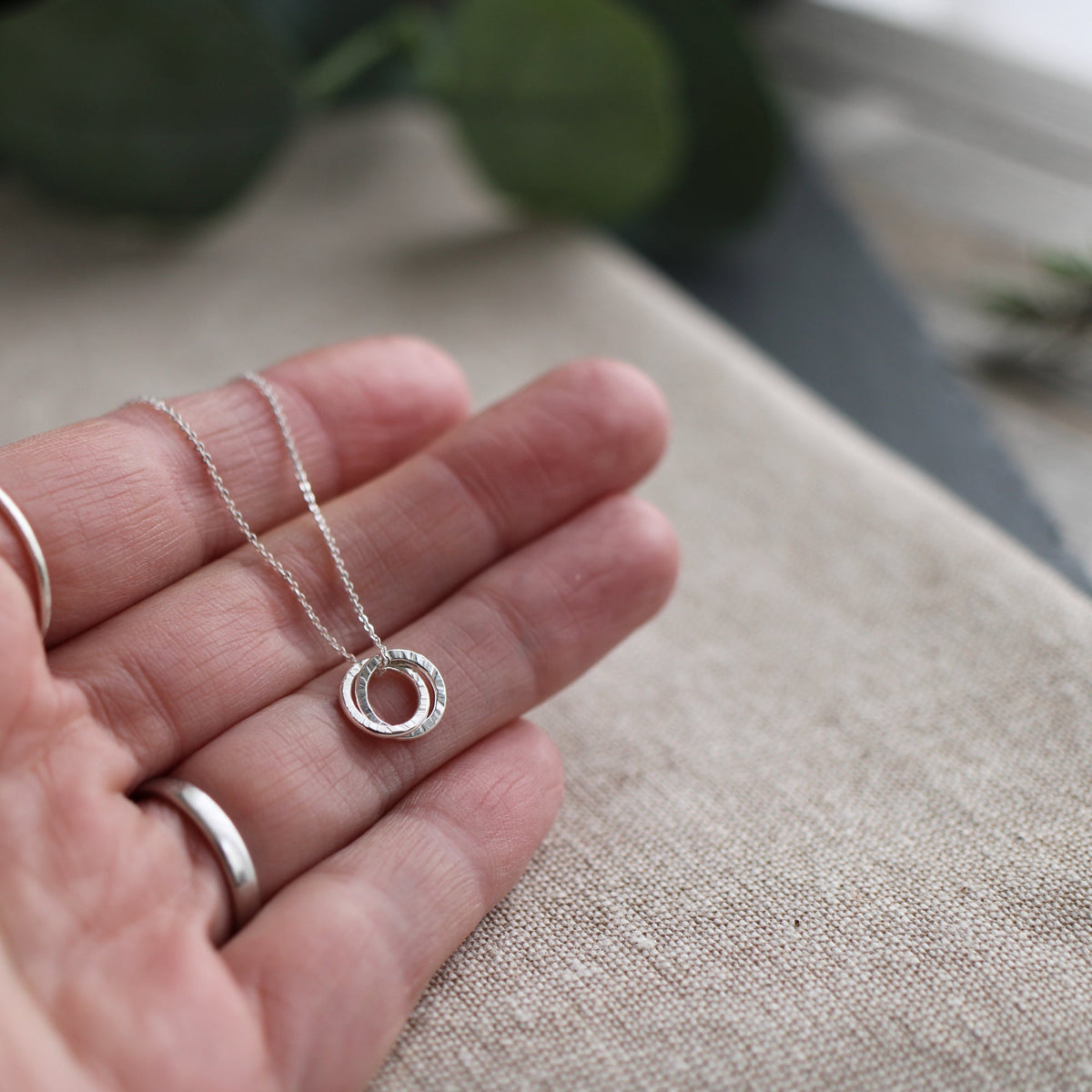 Silver Tiny Links Necklace