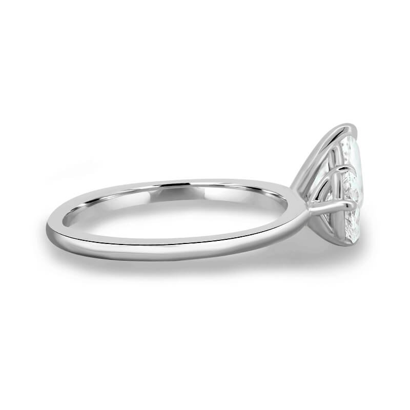 Toi Et Moi Two Stone Pear Cut Moissanite Engagement Ring