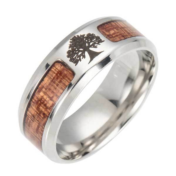 Tree of Life Wood Ring
