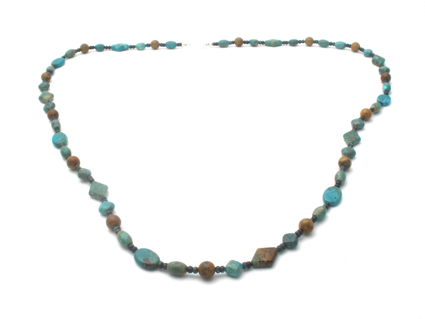 Turquoise Bead Necklace 40" Long DTR