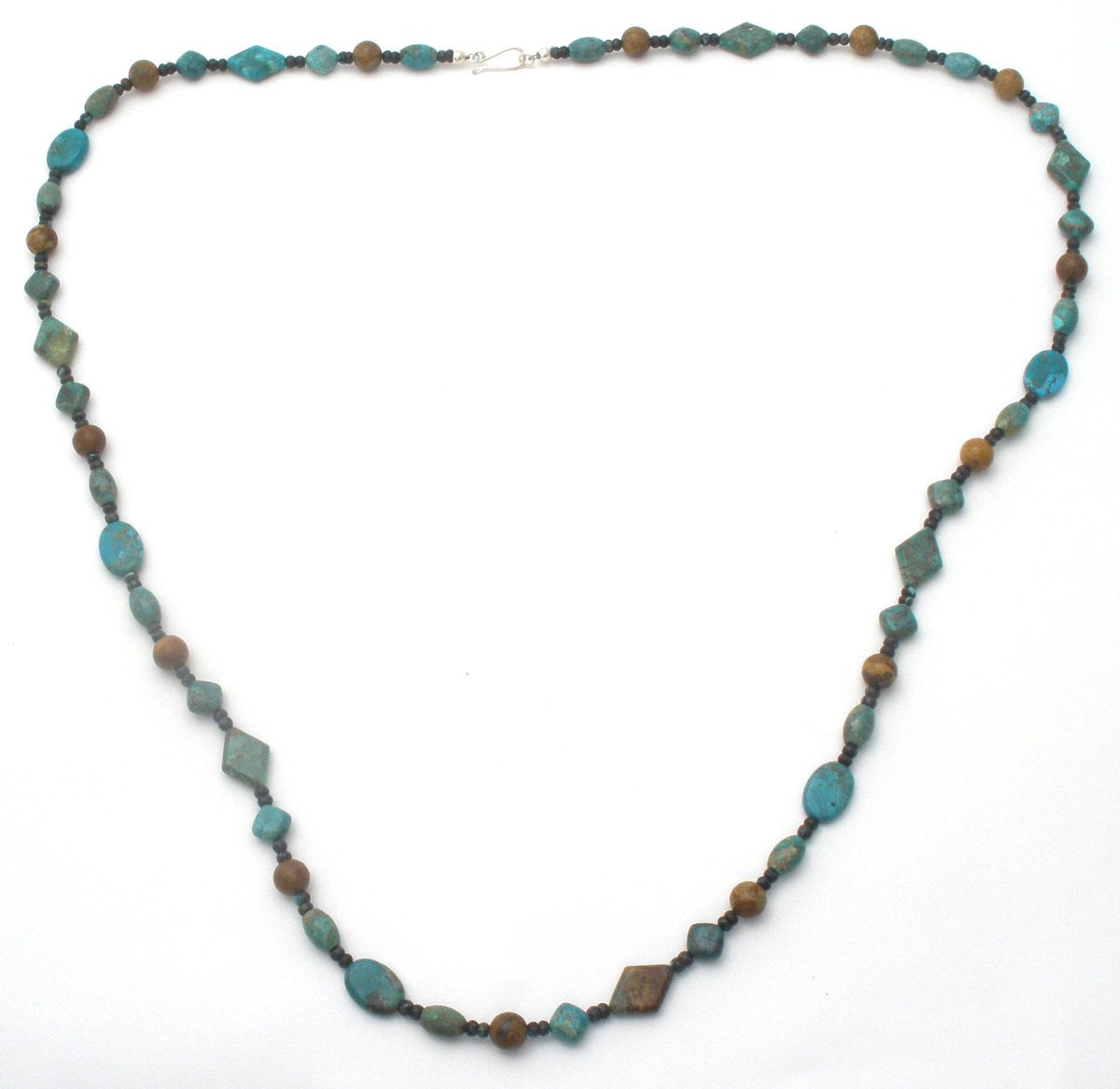 Turquoise Bead Necklace 40" Long DTR