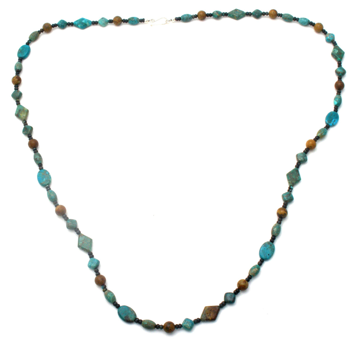 Turquoise Bead Necklace 40" Long DTR