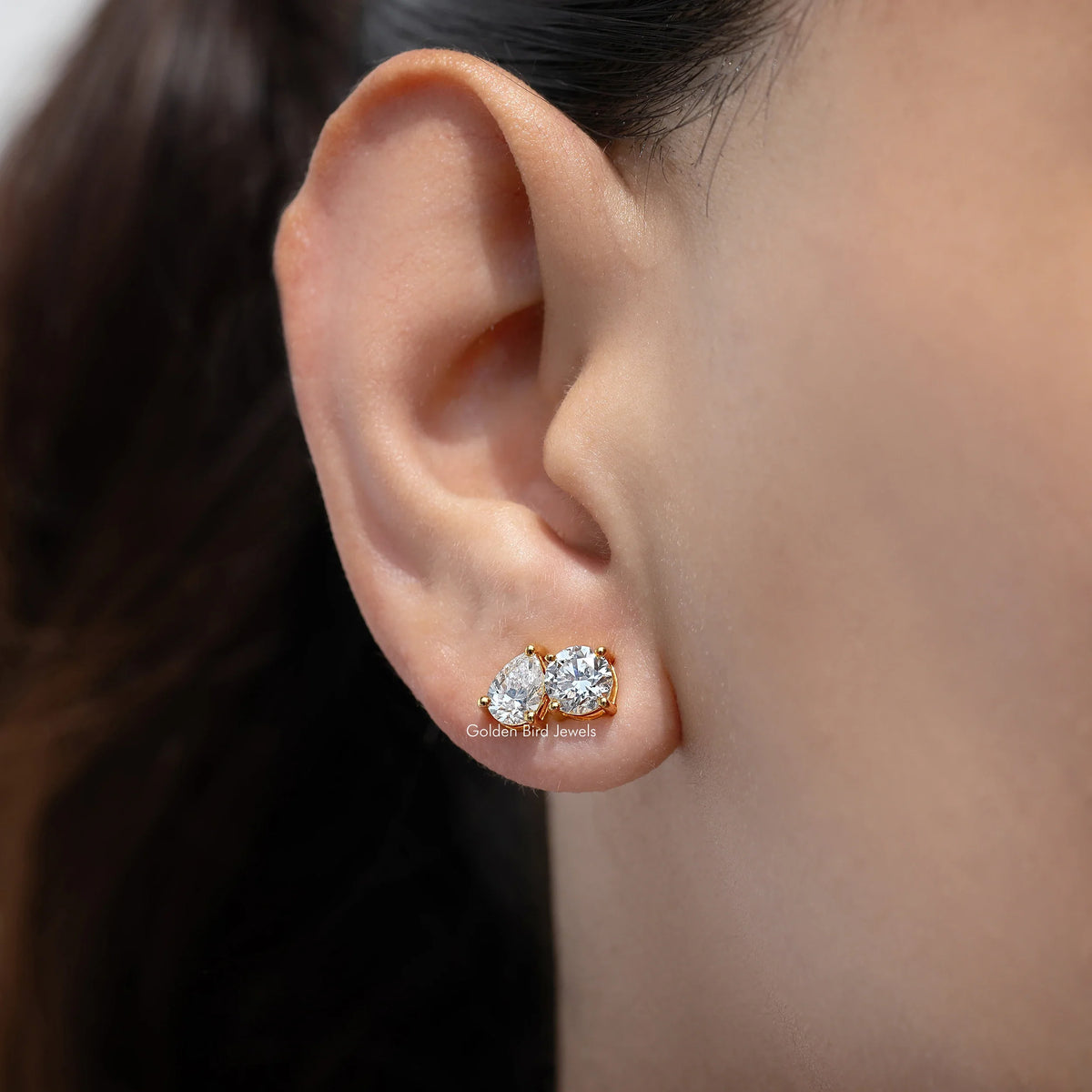 Toi Et Moi Lab Diamond Stud Earrings