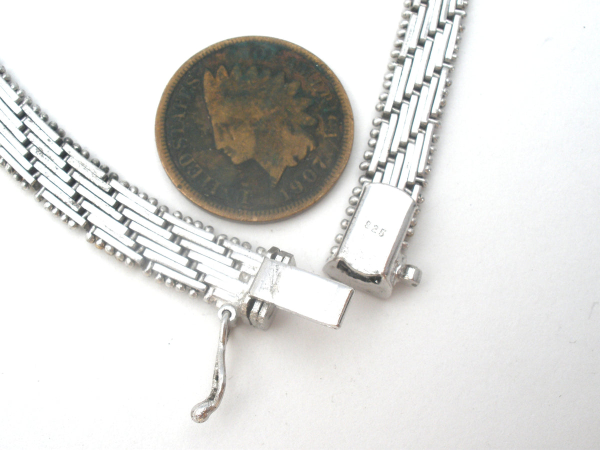 Two Tone Riccio Necklace Sterling Silver Vintage
