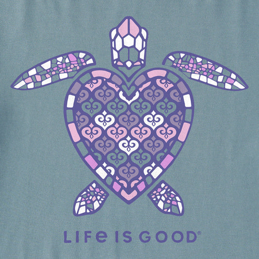 Women's Mandala Heart Turtle Crusher Tee - 129104