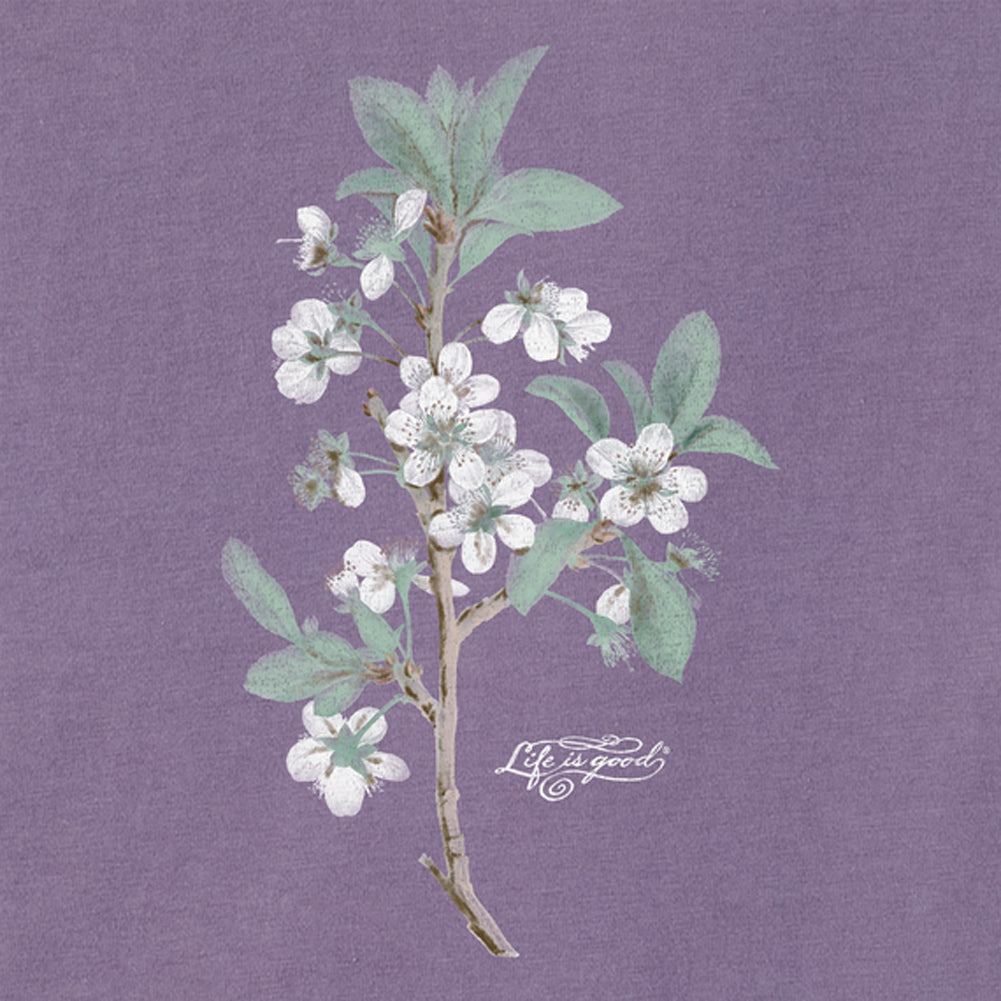 Women's Antique Plum Blossom Painting Short Sleeve Tee - 129120