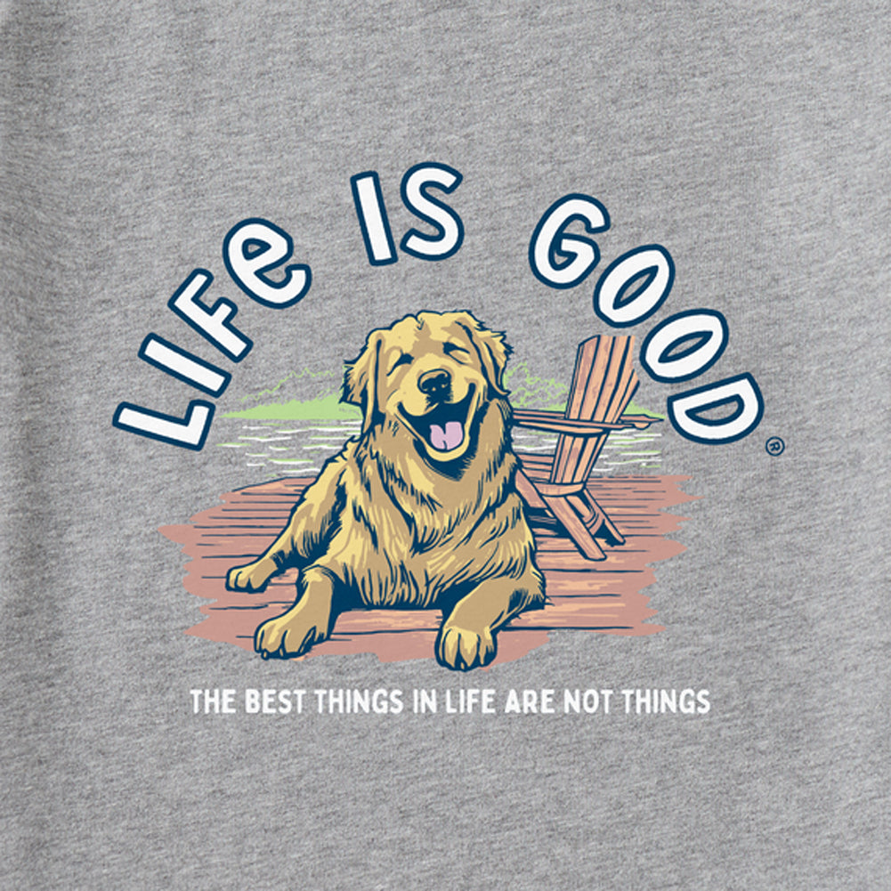 Best Things Golden Dock L/S Crusher-LITE Hooded Tee - Heather Gray - 129306