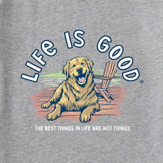 Best Things Golden Dock L/S Crusher-LITE Hooded Tee - Heather Gray - 129306