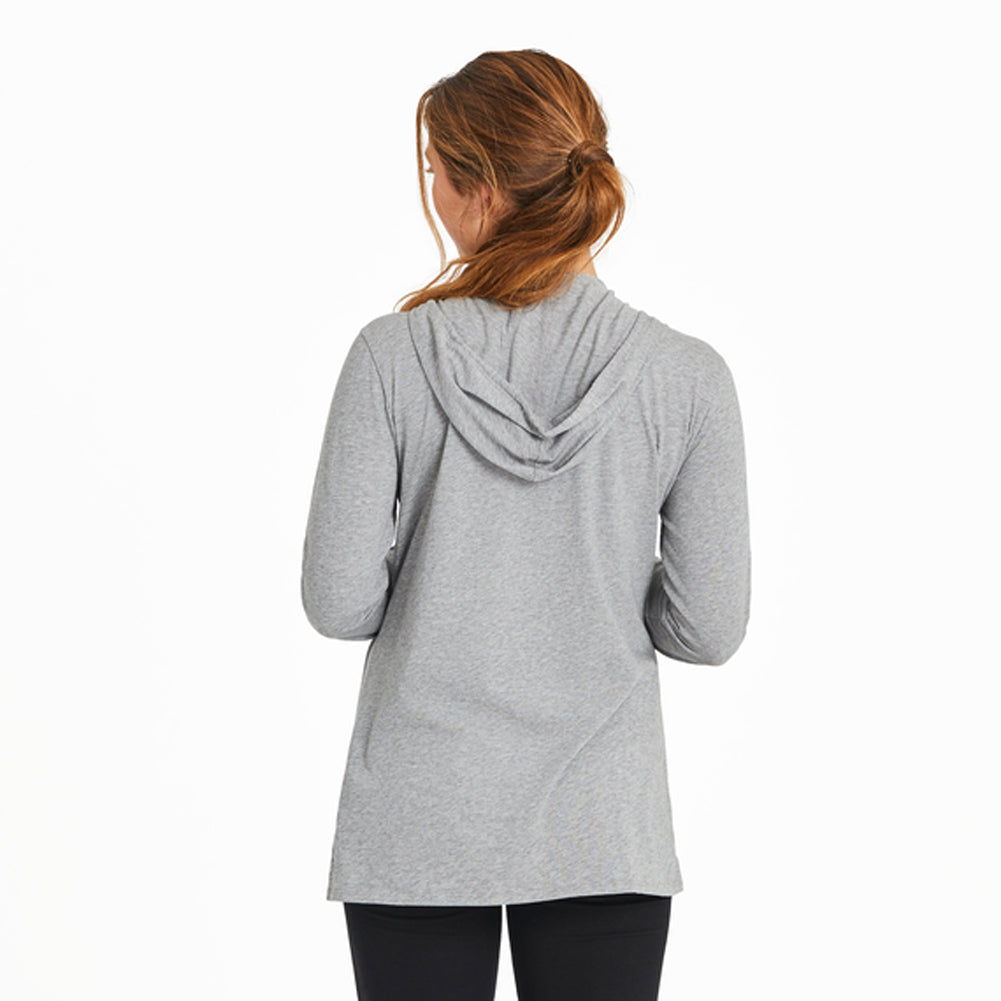 Best Things Golden Dock L/S Crusher-LITE Hooded Tee - Heather Gray - 129306