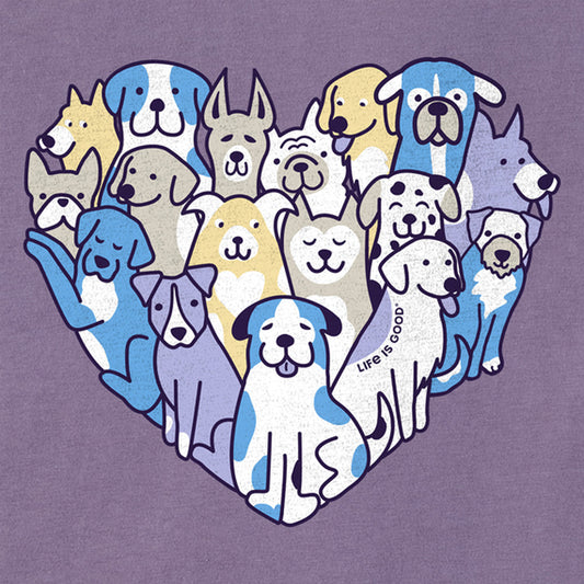 Women's Heart of Dogs Short Sleeve Vee - 129206