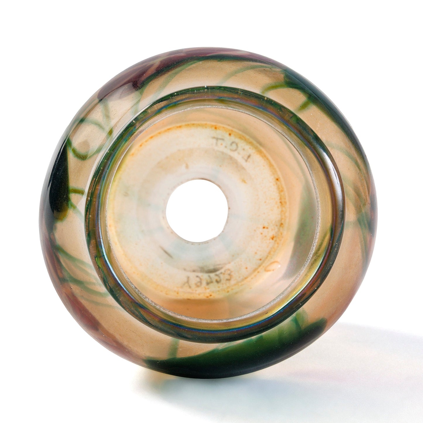Tiffany Studios New York Morning Glory Paperweight Vase with Insert
