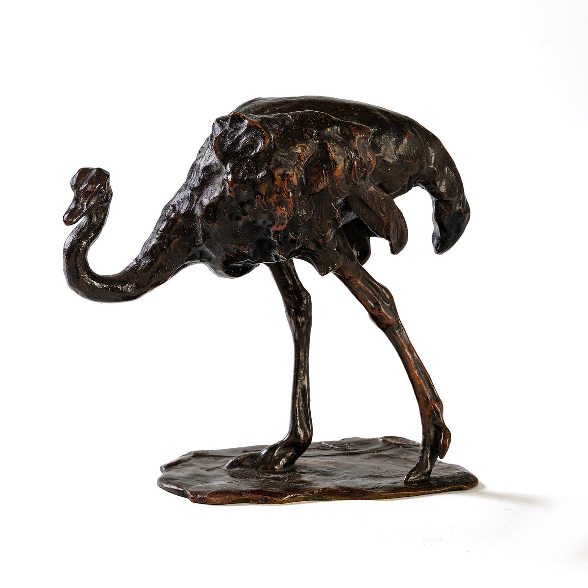 Rembrandt Bugatti "Autruche en Marche" Bronze Sculpture