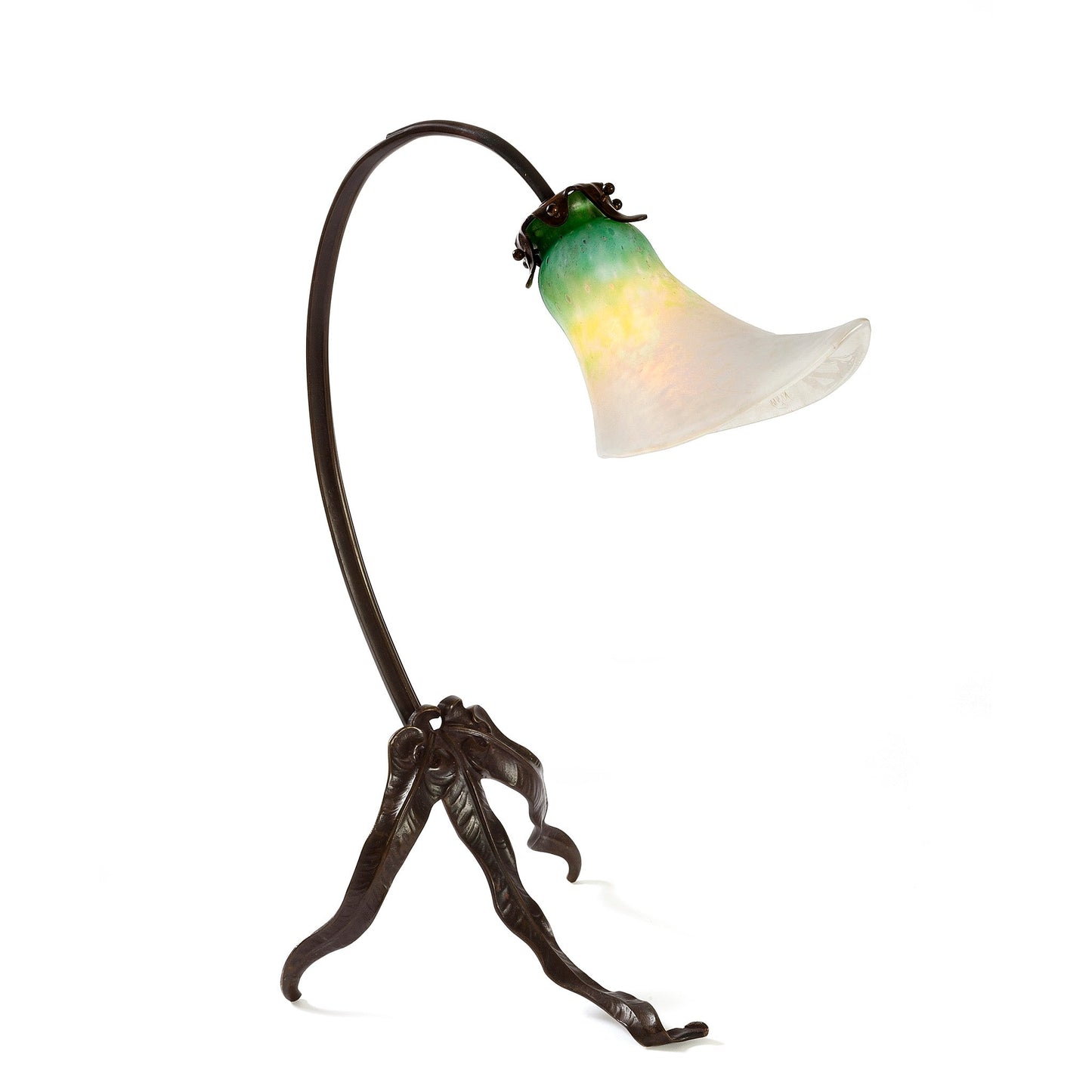 Louis Majorelle Daum Nancy Lily Blossom Table Lamp