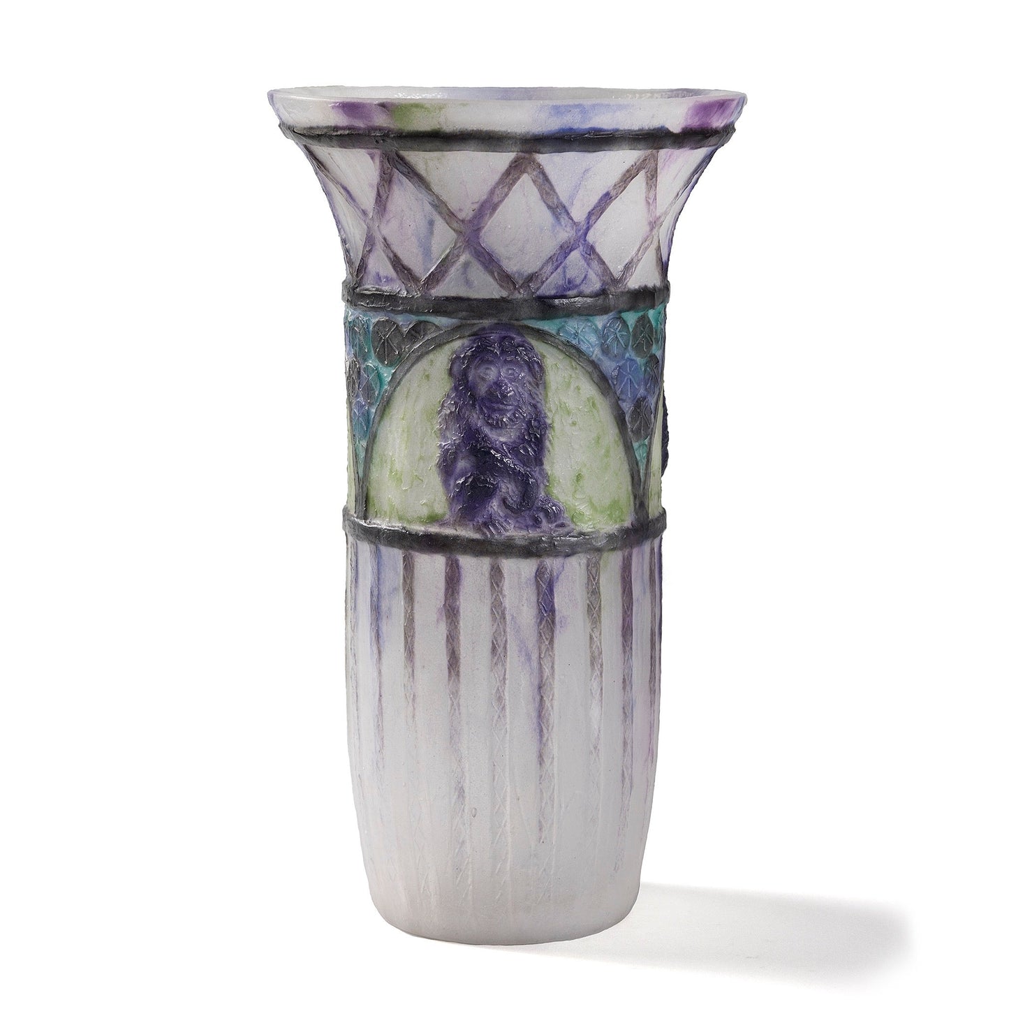 Gabriel Argy-Rousseau "Singes" Pate de Verre Vase