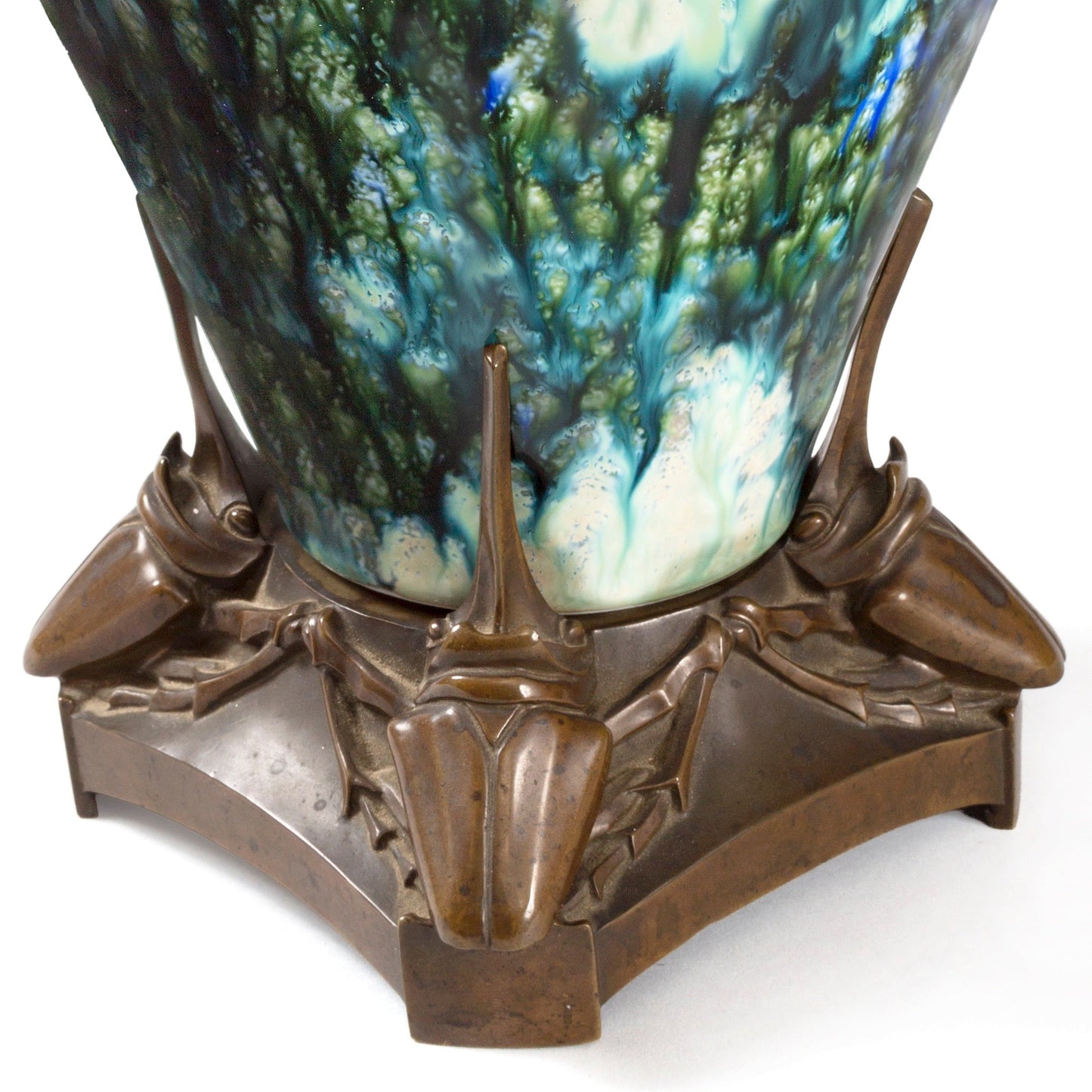 Lucien Gaillard and Alphonse Adolphe Lamarre Ceramic Vase