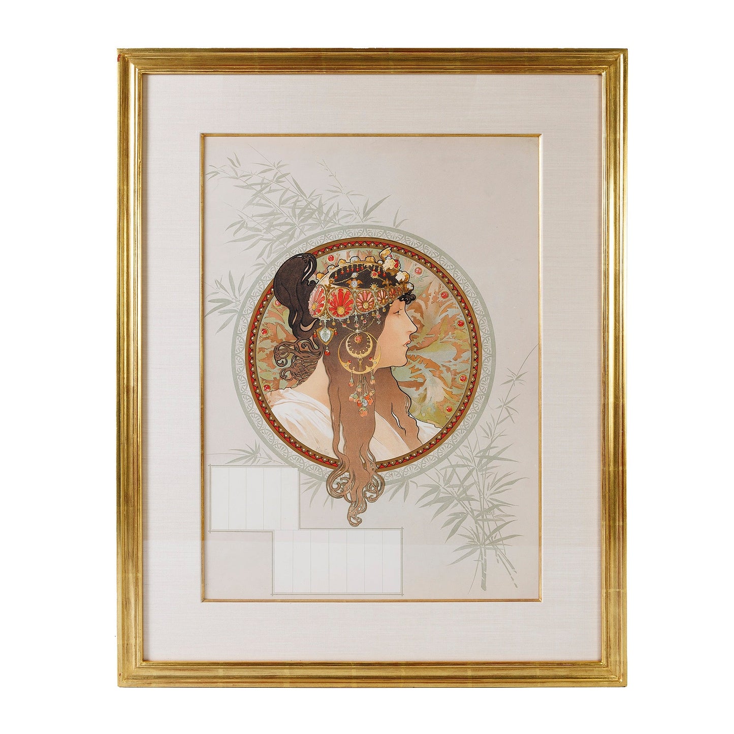 Alphonse Mucha Pair of "Byzantine Heads" Lithographs