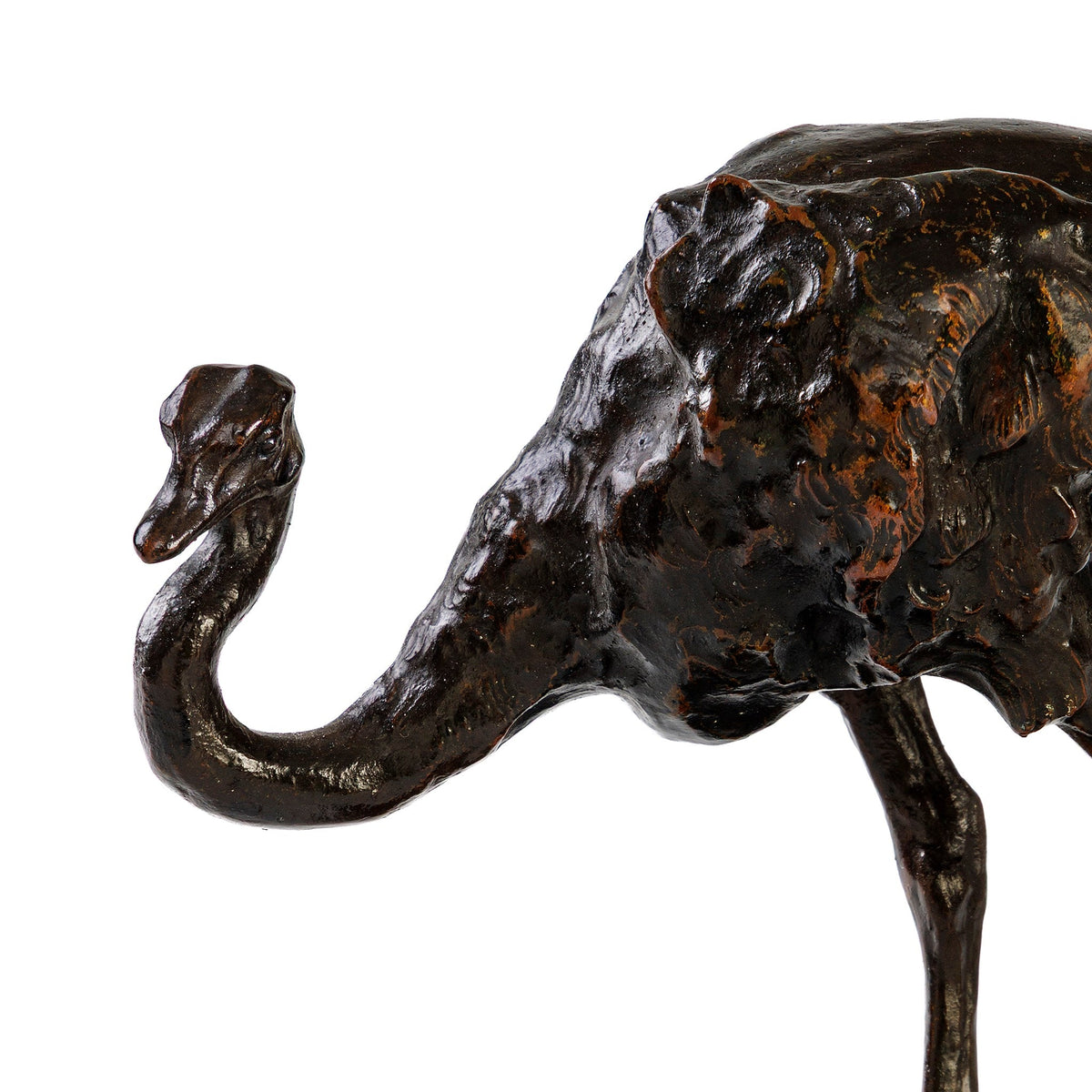 Rembrandt Bugatti "Autruche en Marche" Bronze Sculpture
