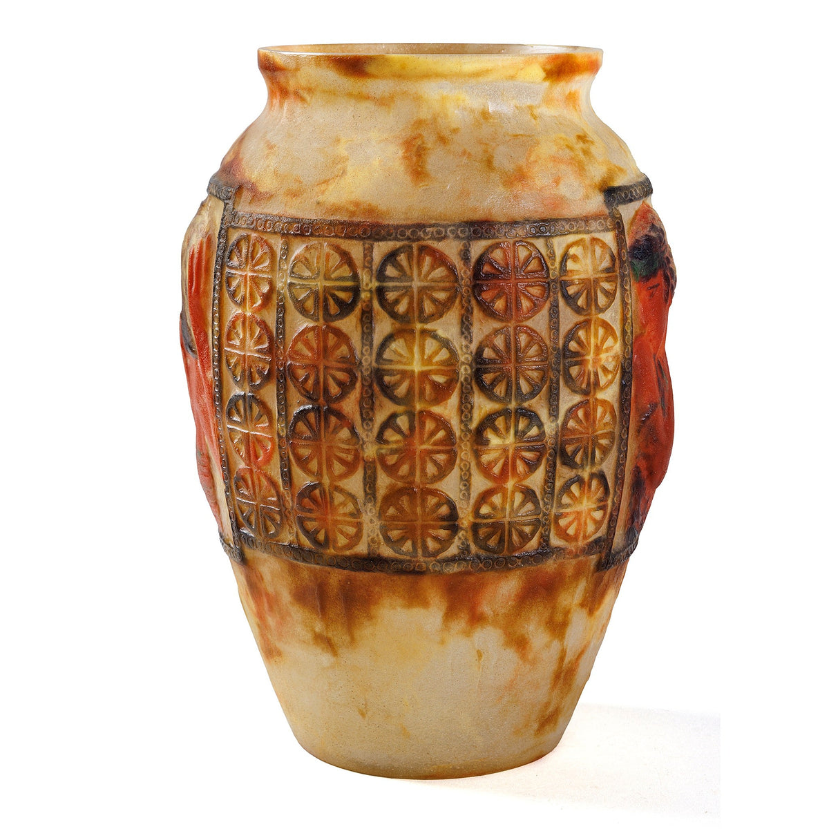 Gabriel Argy-Rousseau "Libations" Pâte de Verre Glass Vase
