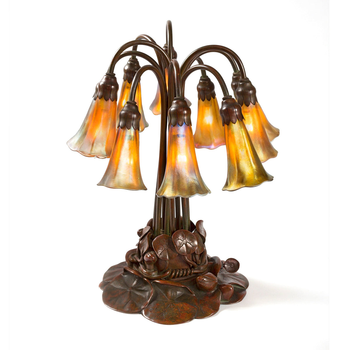 Tiffany Studios New York "Ten Light Lily" Table Lamp
