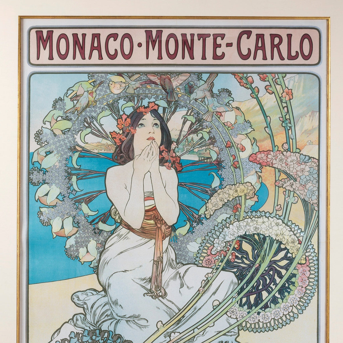 Alphonse Mucha "Monaco Monte-Carlo" Lithograph