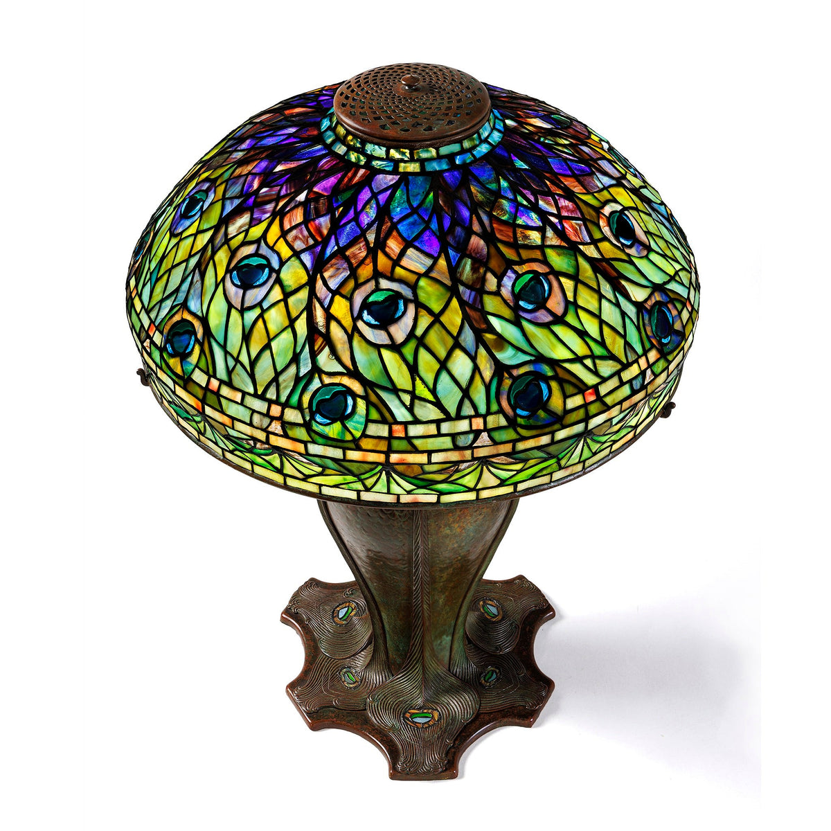 Tiffany Studios New York "Peacock" Table Lamp