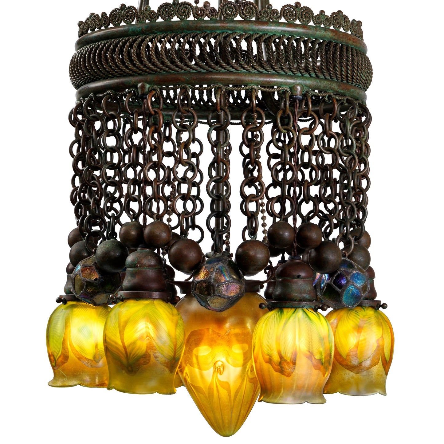 Tiffany Studios New York "Moorish" Chandelier