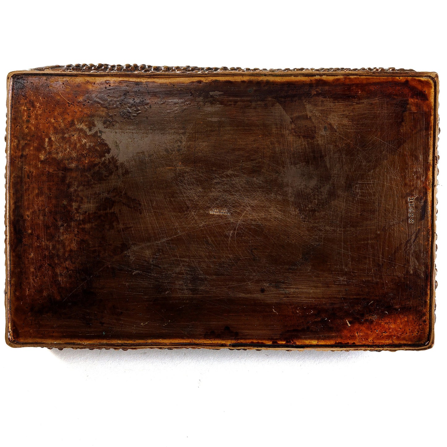 Tiffany Studios New York Lacquered Bronze "Volcano" Humidor