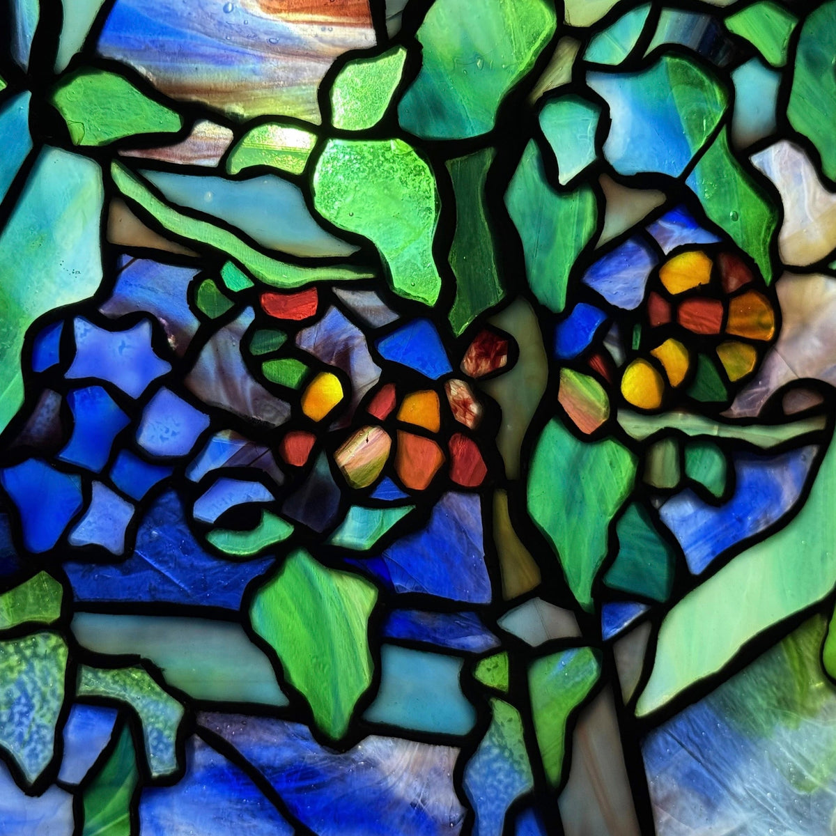 Tiffany Studios New York "October Nightshade" Chandelier