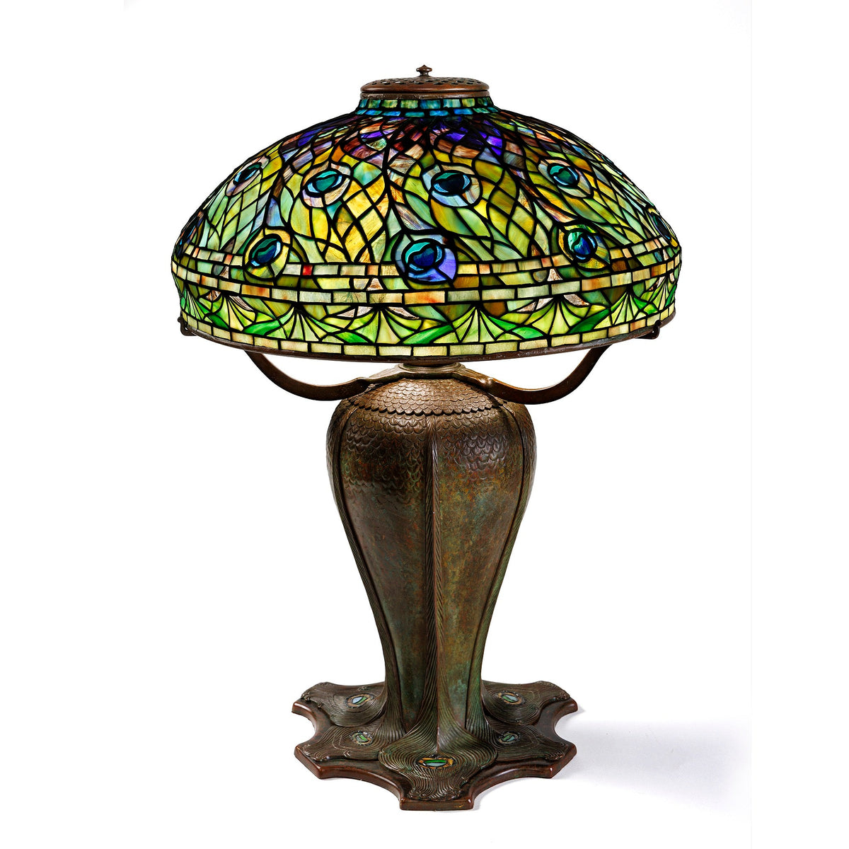 Tiffany Studios New York "Peacock" Table Lamp