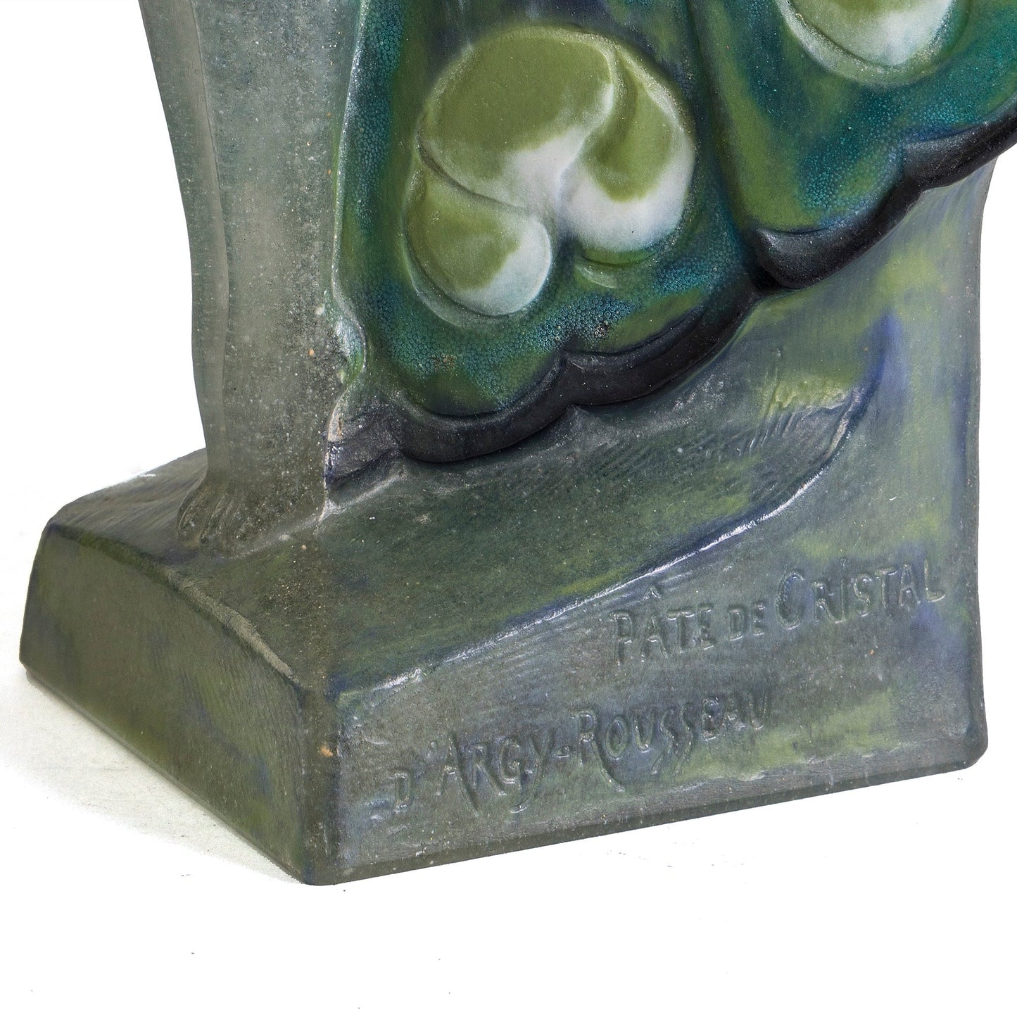Marcel Bouraine & Gabriel Argy-Rousseau "Femme papillon" Pâte de cristal Figurine