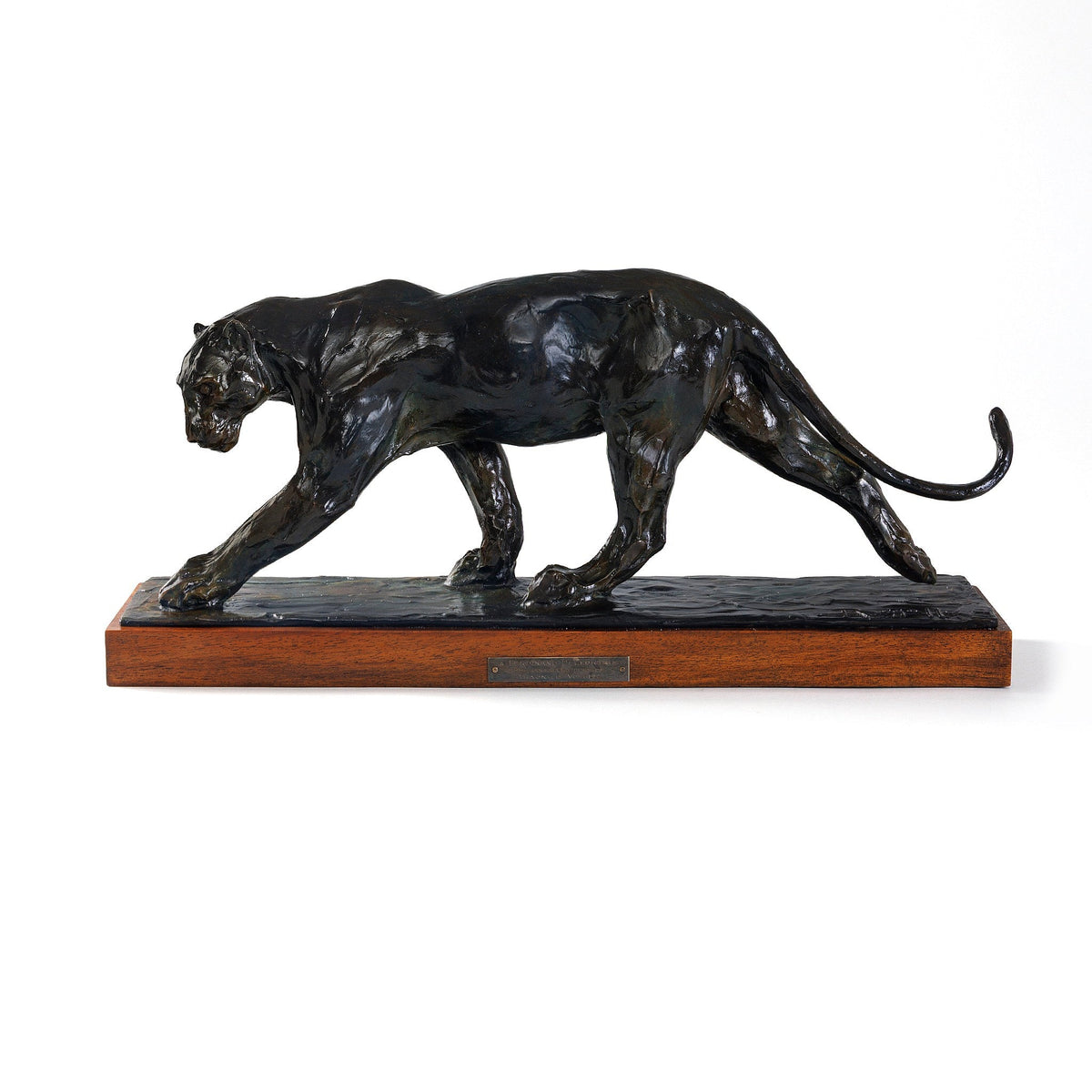 Rembrandt Bugatti "Panthere Marchant Patte Arriere Levee" Bronze Sculpture