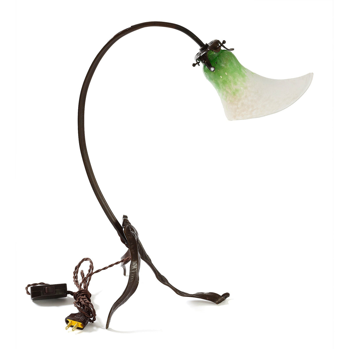 Louis Majorelle Daum Nancy Lily Blossom Table Lamp