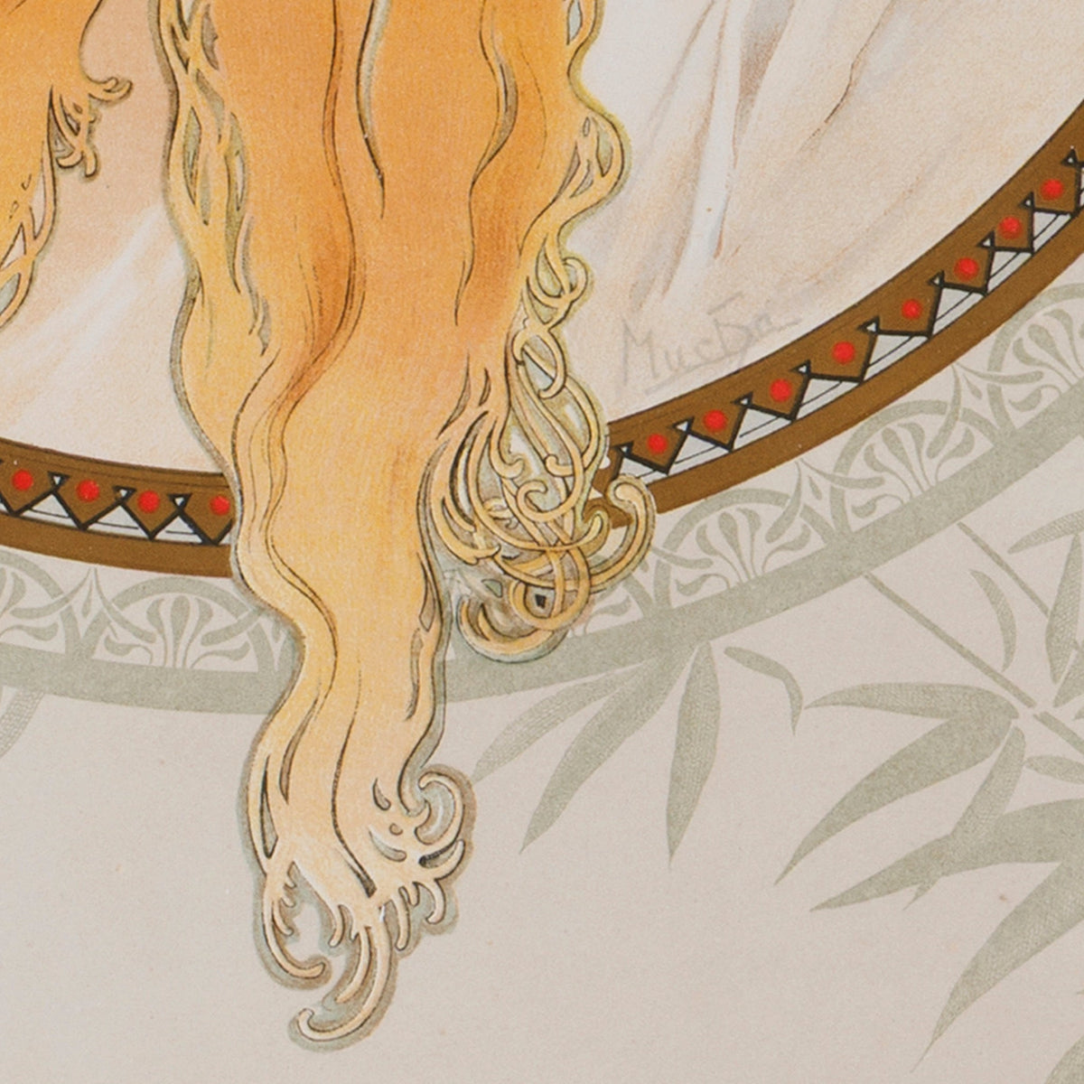 Alphonse Mucha Pair of "Byzantine Heads" Lithographs