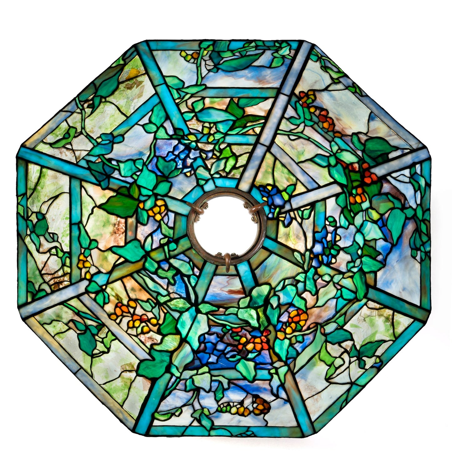 Tiffany Studios New York "October Nightshade" Chandelier