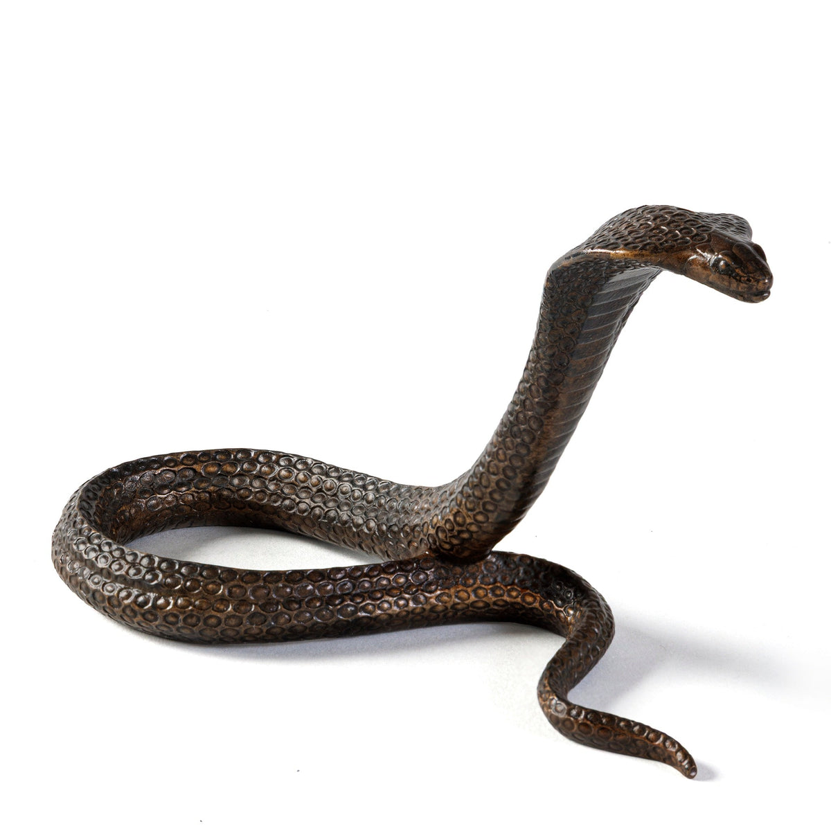 Jean Dunand Bronze Serpent Attaquant