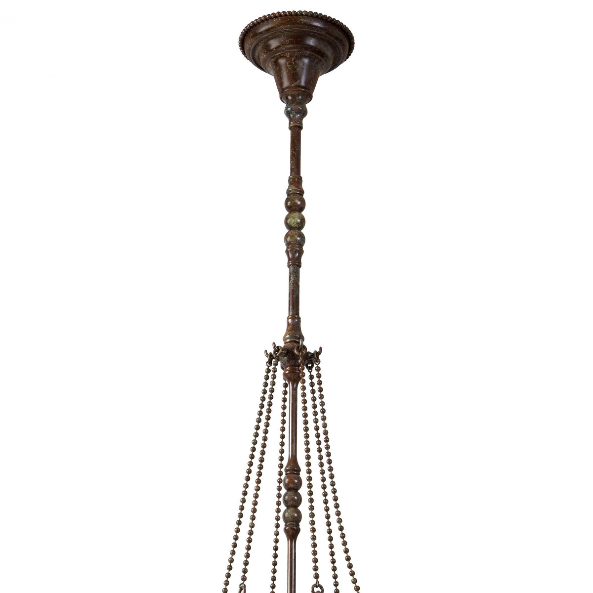 Tiffany Studios New York "Nasturtium" Favrile Stalactite Chandelier