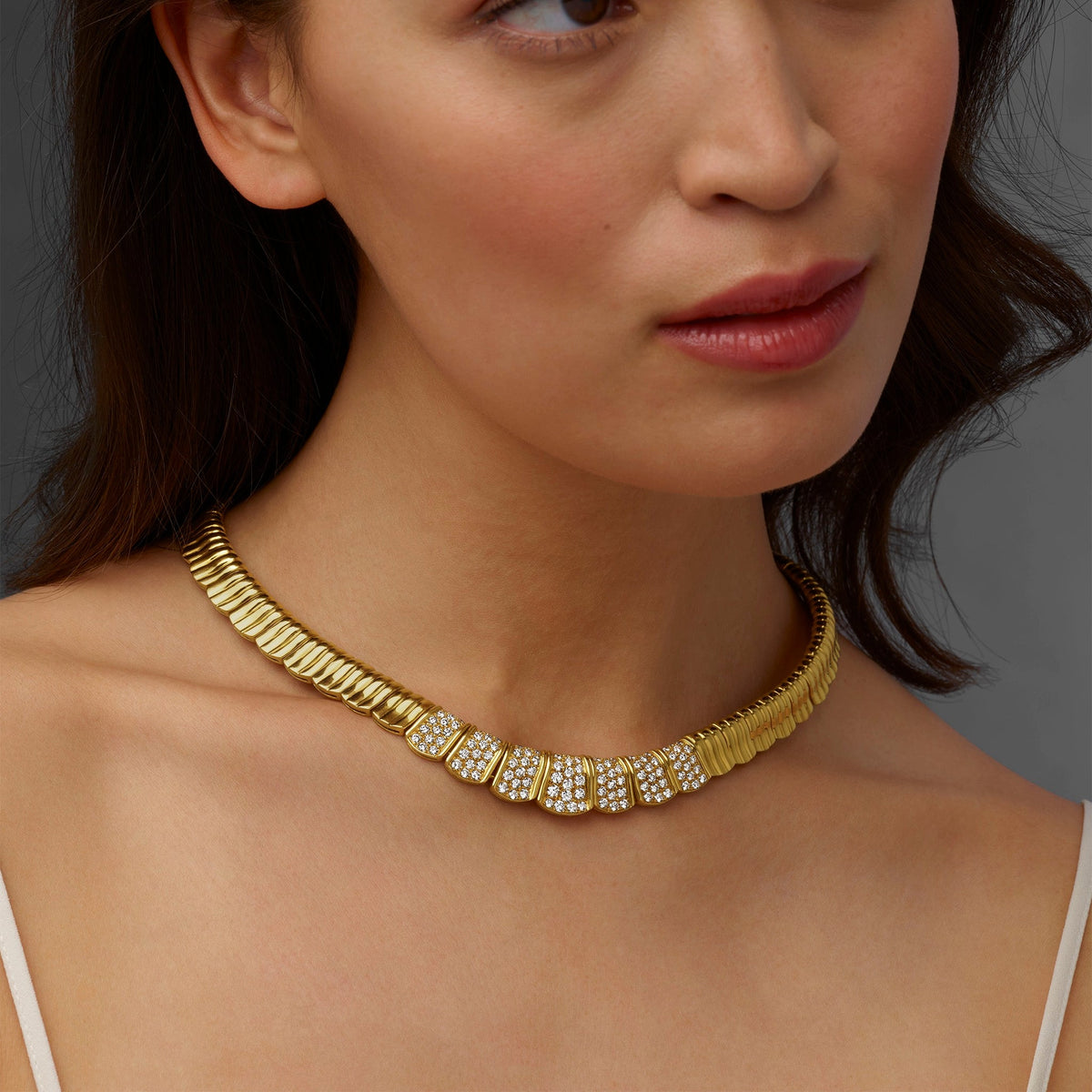 Van Cleef & Arpels Paris 18K Gold and Diamond Necklace
