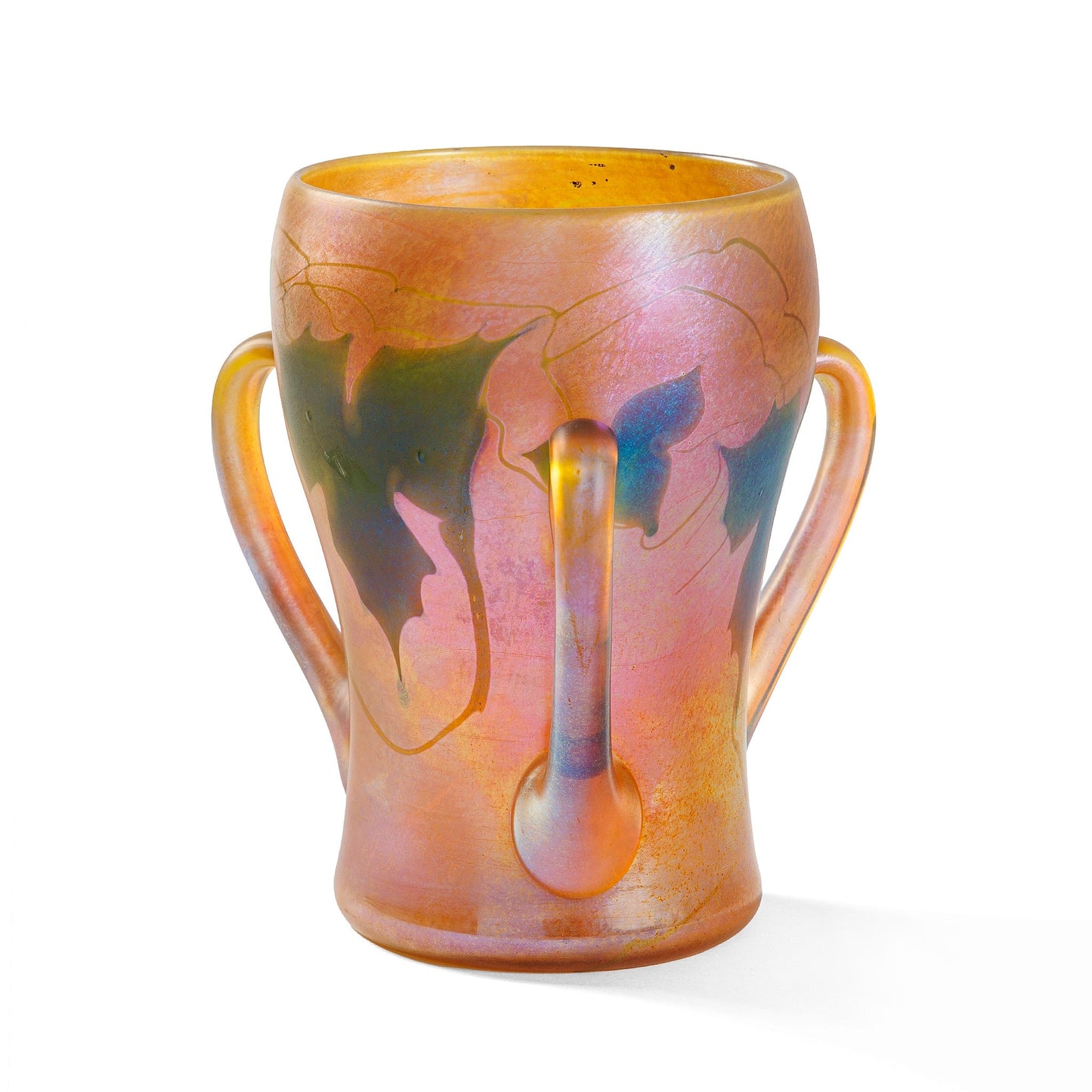 Tiffany Studios New York Favrile Glass Loving Cup