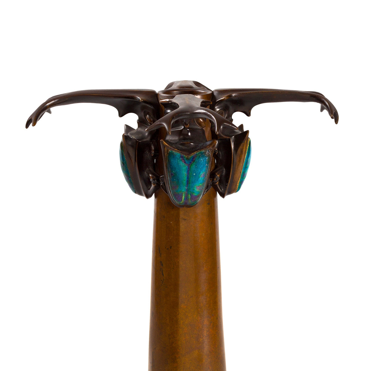 Lucien Gaillard Bronze "Stag Beetle" Vase