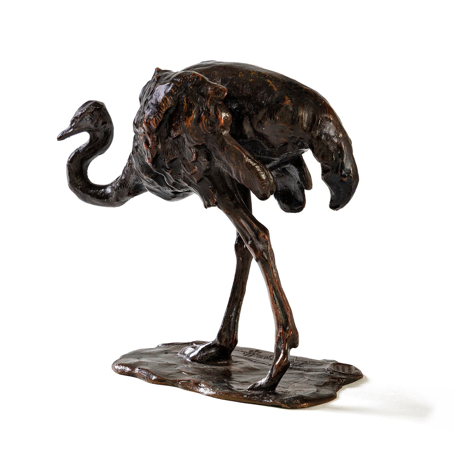 Rembrandt Bugatti "Autruche en Marche" Bronze Sculpture