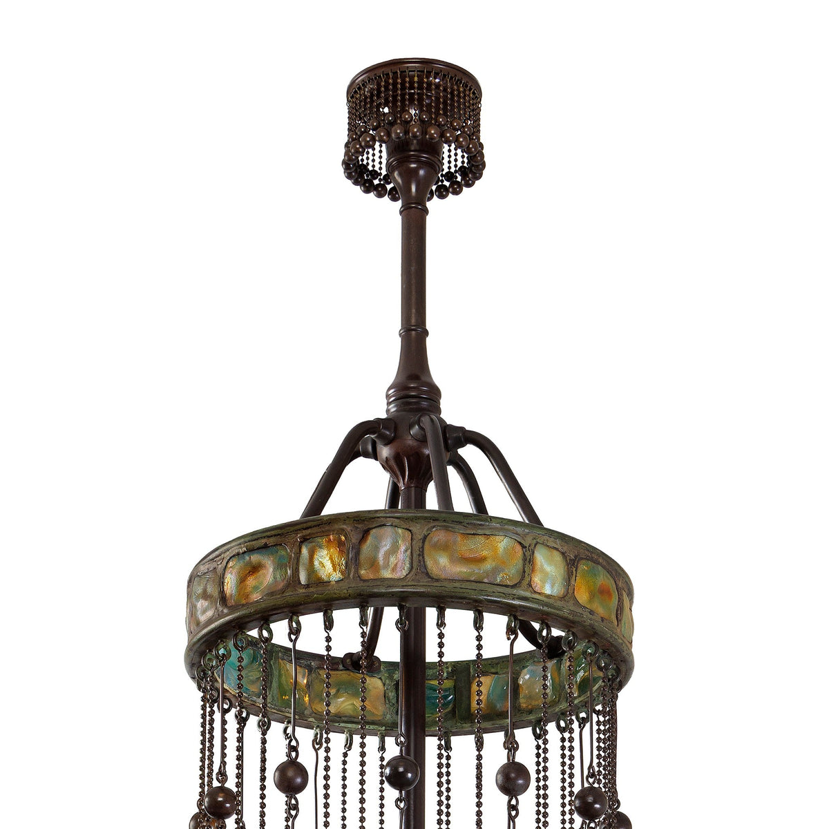 Tiffany Glass & Decorating Company "Moorish Turtleback" Chandelier