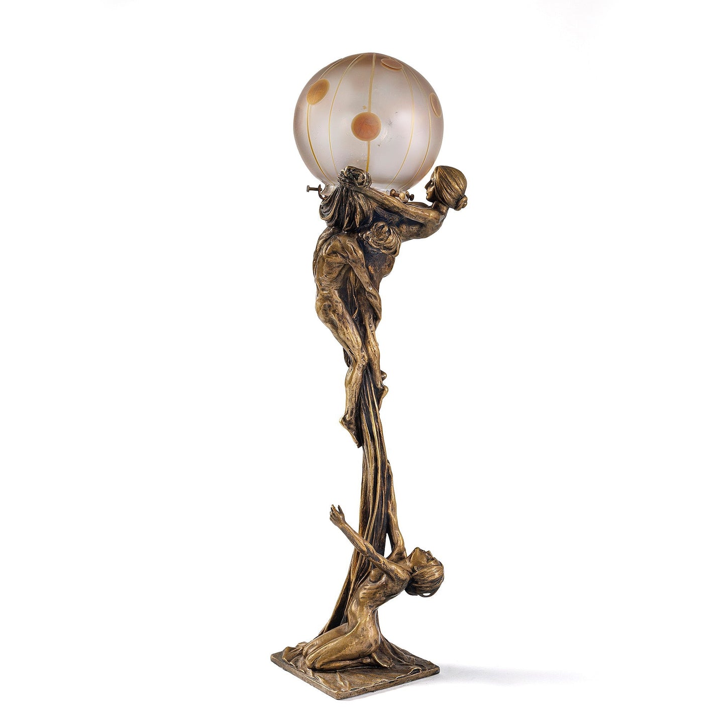 Gustav Gurschner and Loetz "Die Verlassene" Table Lamp